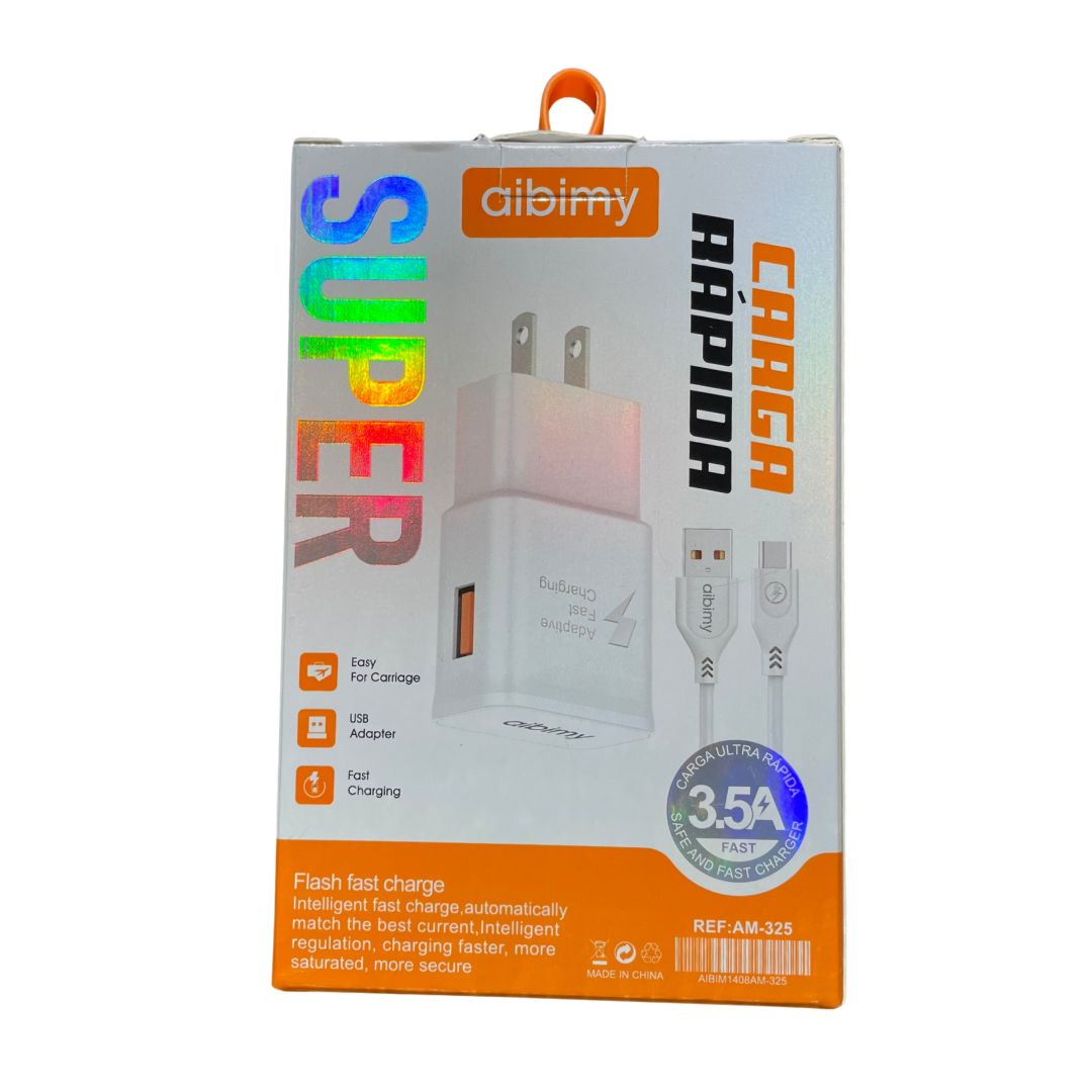 Cargador carga rapida TIPO C 3.5A AM-325