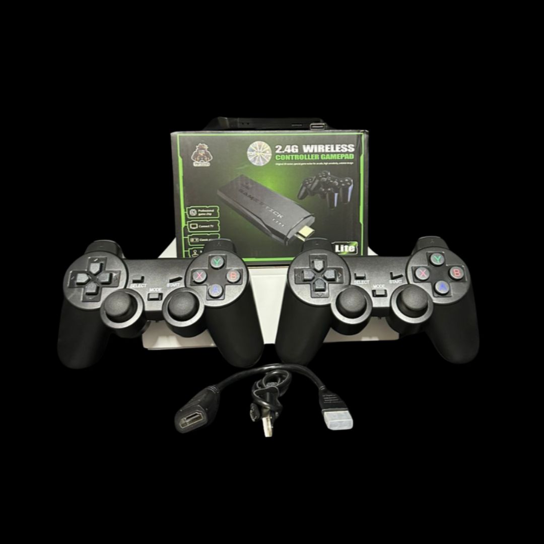 GAME STICK RETRO 4K +1000 juegos clasicos
