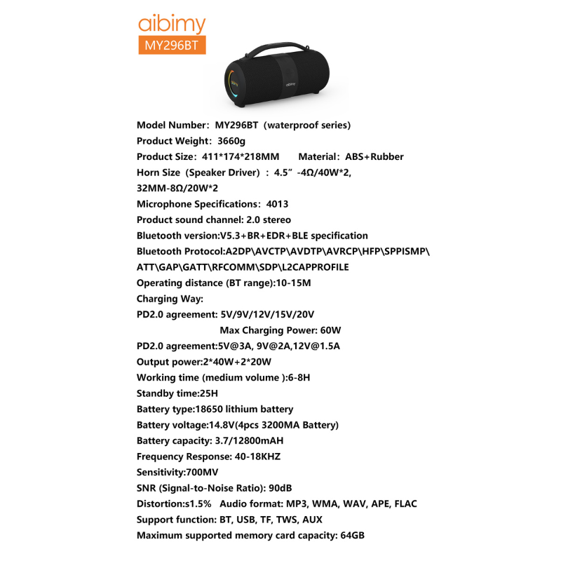 Parlante MY-296